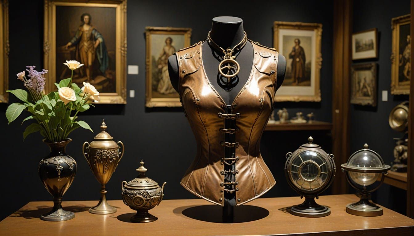 Artistic Diesel Punk Vase Display