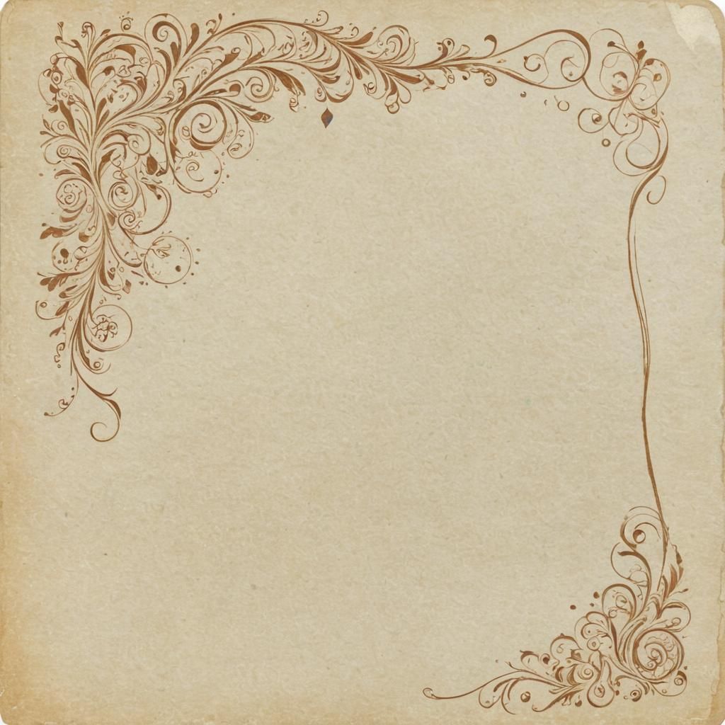 Delicate Journal Card with Swirling Designs