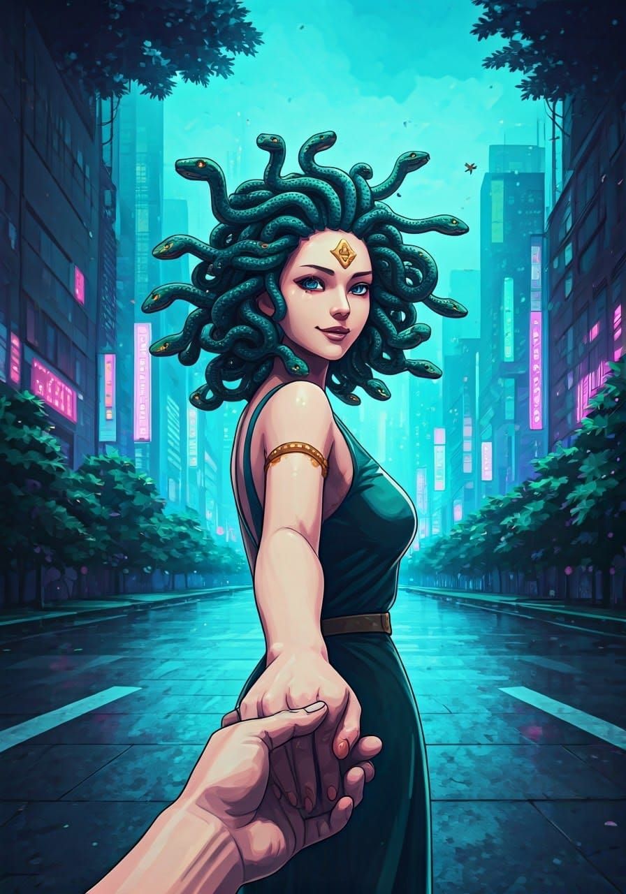 Medusa in Neon Lights: Anime Graphic Novel