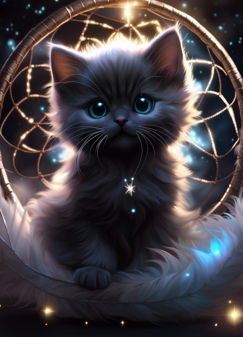 Enchanted Dream Catcher Kitten