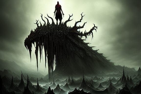Eldritch Undead Rising: A Dark Fantasy Painting