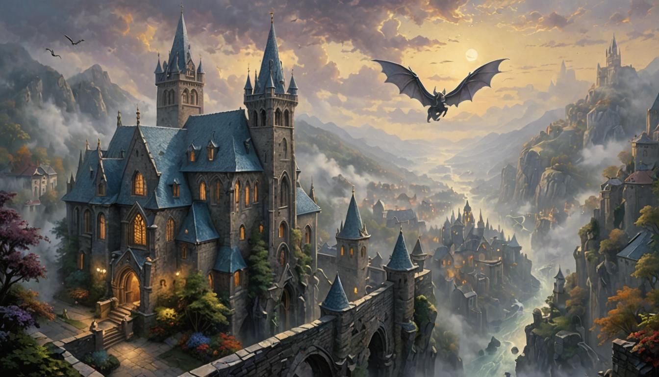 Gargoyles Awaken in Gothic Monastery Hotel