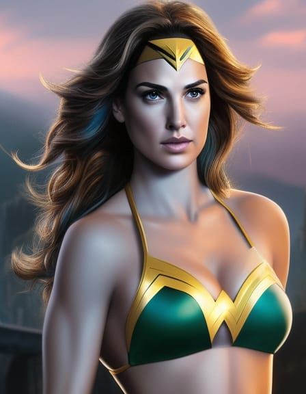 Wonder Woman Tries Out a New Outfit