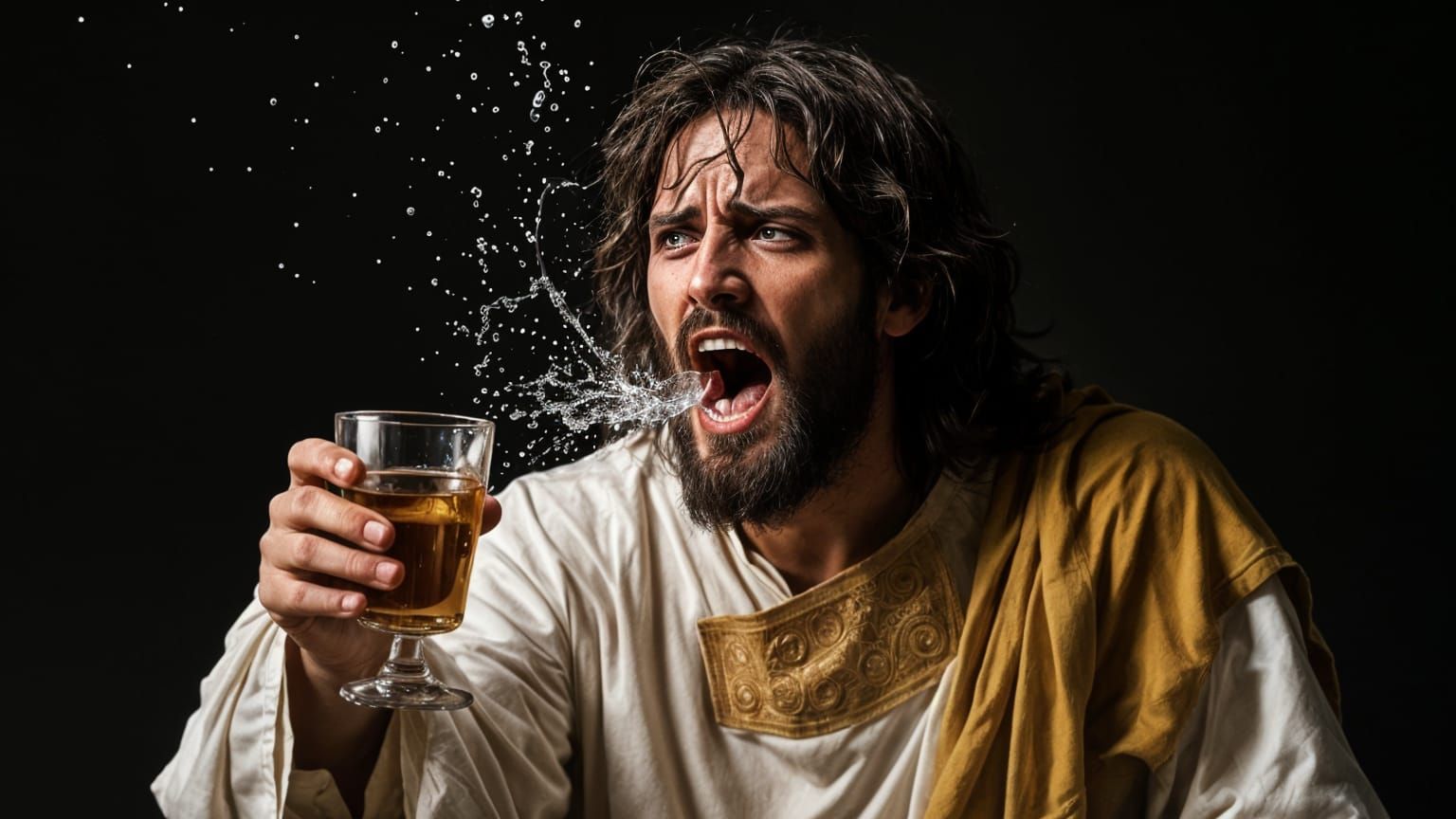 Jesus Expresses Disgust at Lukewarm Water