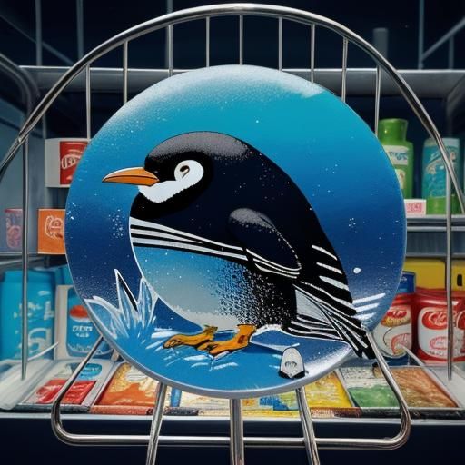 Penguin Discovery at Trader Joe's in Pop Art