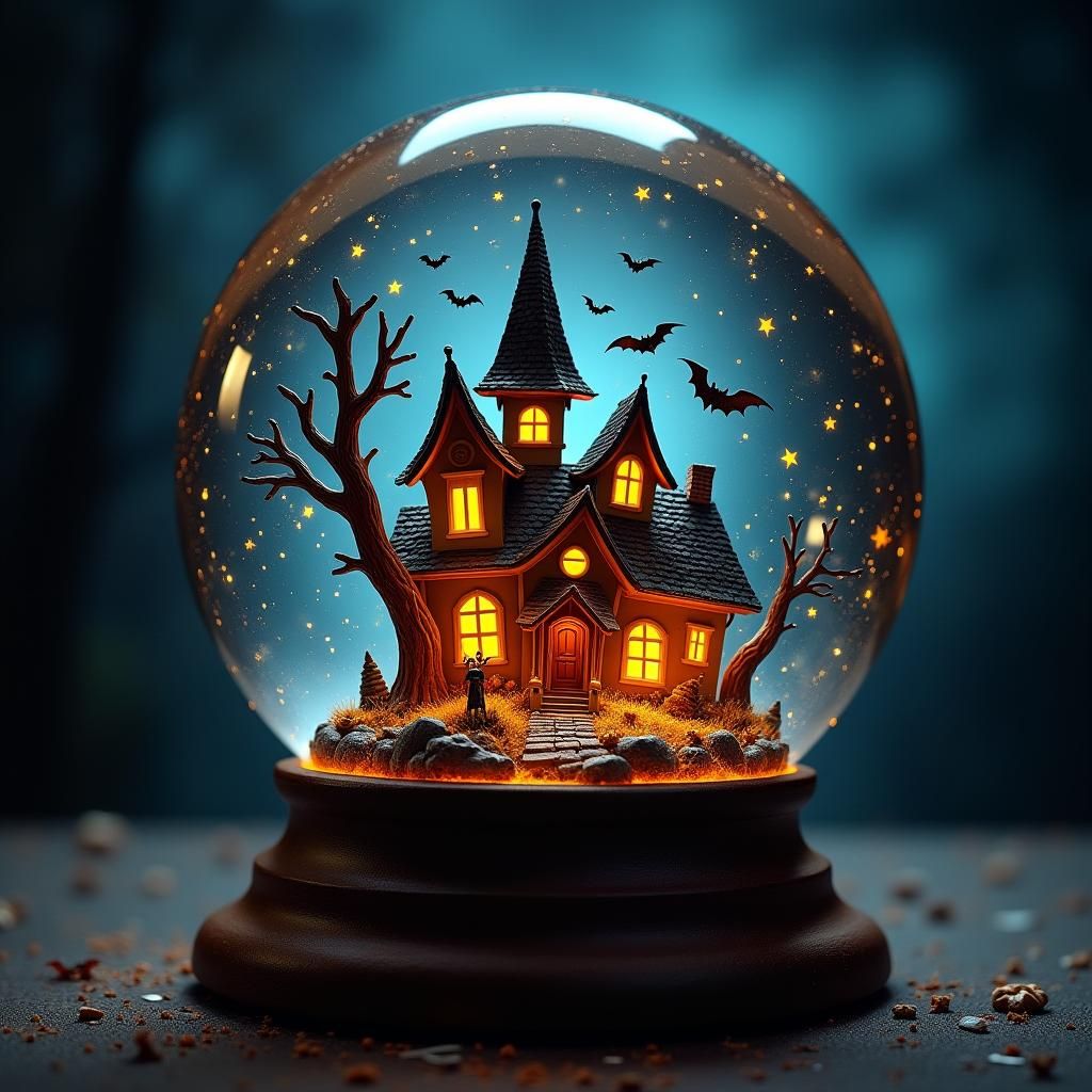 Magic Snowglobe Reveals Spooky Halloweentown