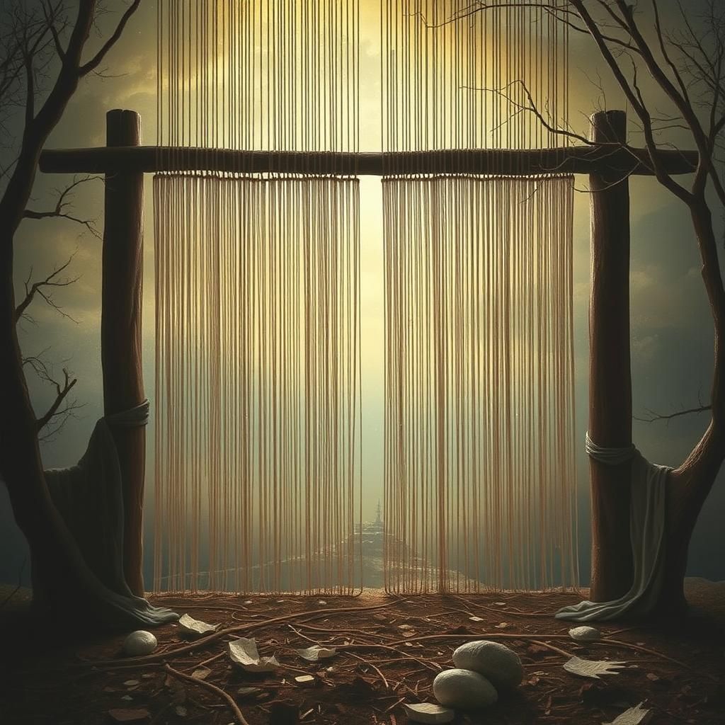 Sinister Woven Tapestry of Silk Threads