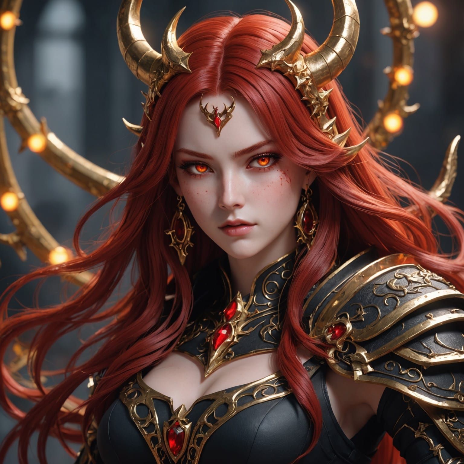 Makima Devil Control in Detailed Anime Art