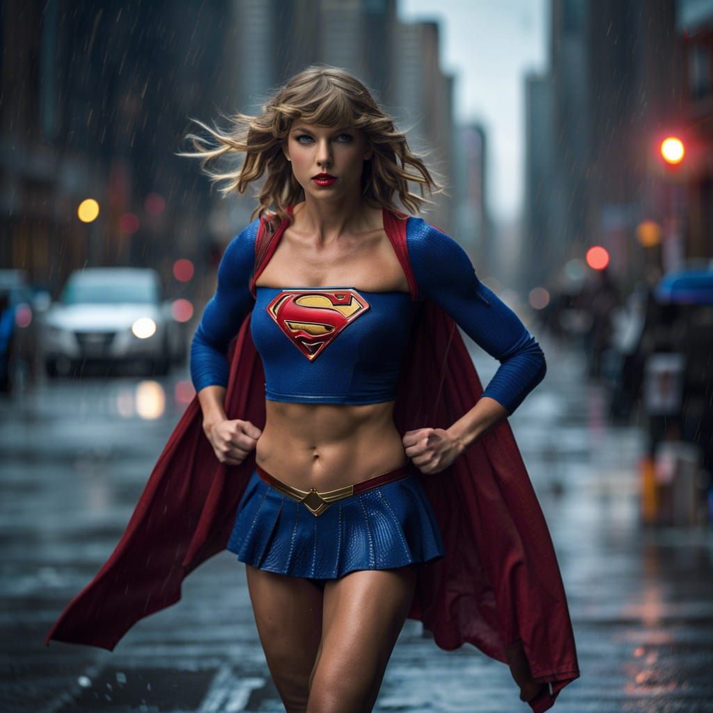 Taylor Swift as Supergirl