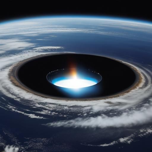 Earth View of a Distant Black Hole