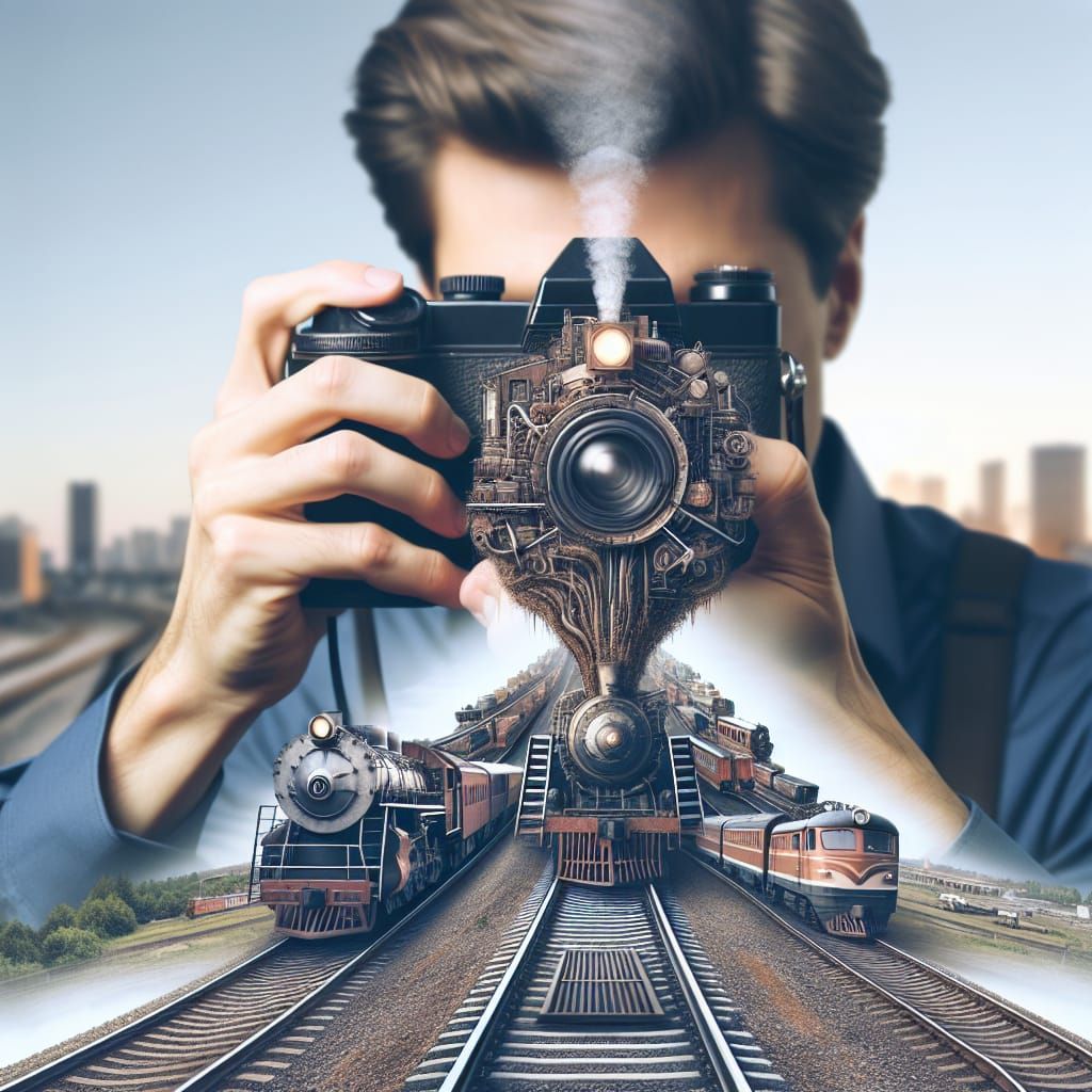 Surreal Train Tracks Emerge From Camera