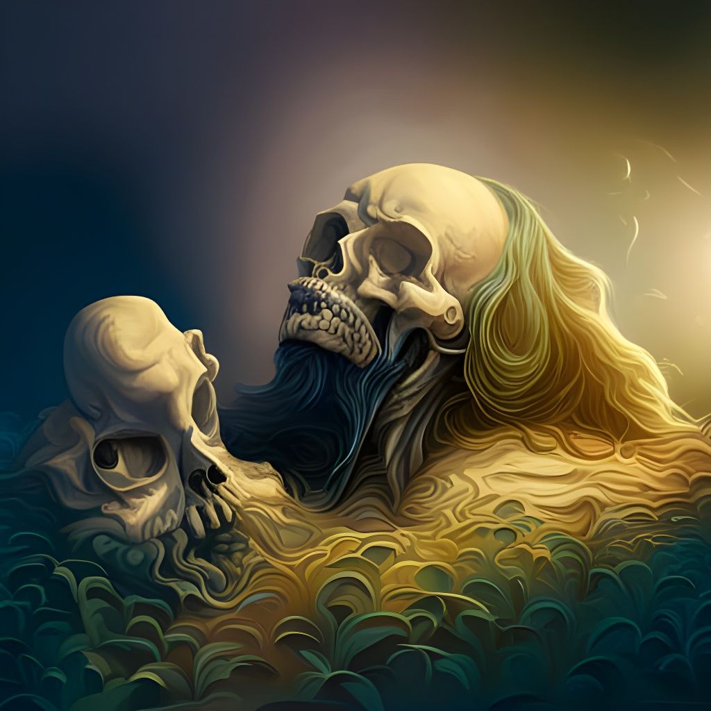 Funeral of Death Feelings: Hyperrealistic Concept Art