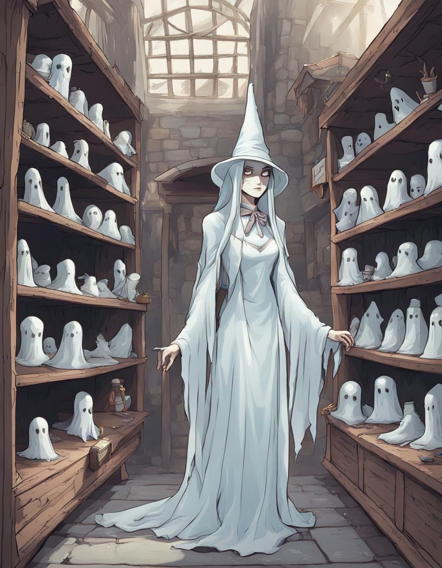 Friendly Ghosts in a Medieval City