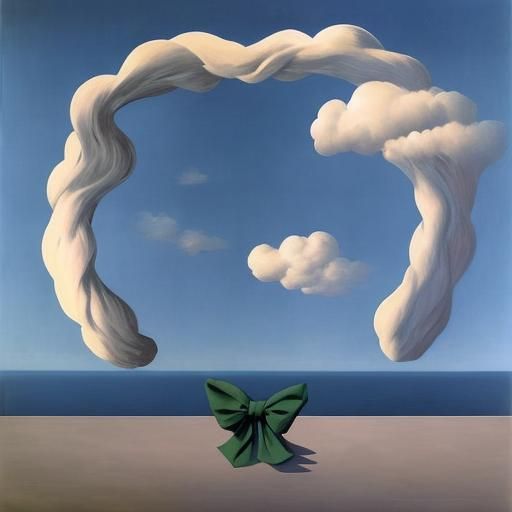 Surreal Image in the Style of Magritte