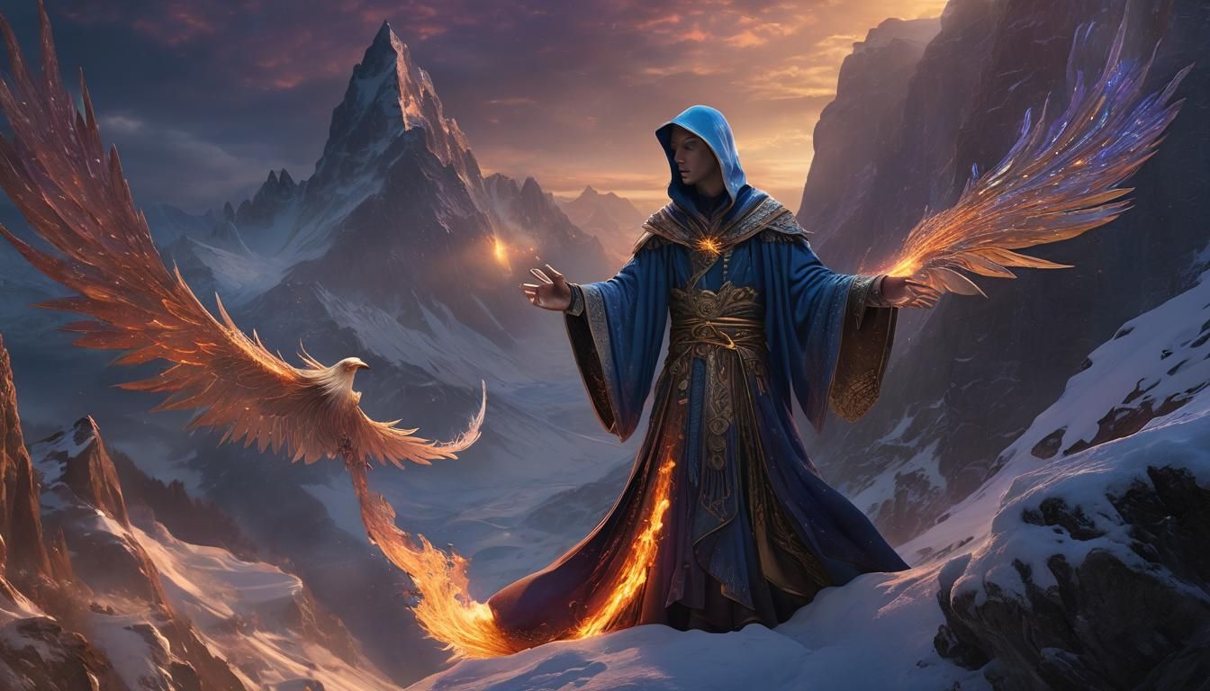 Sorcerer and phoenix