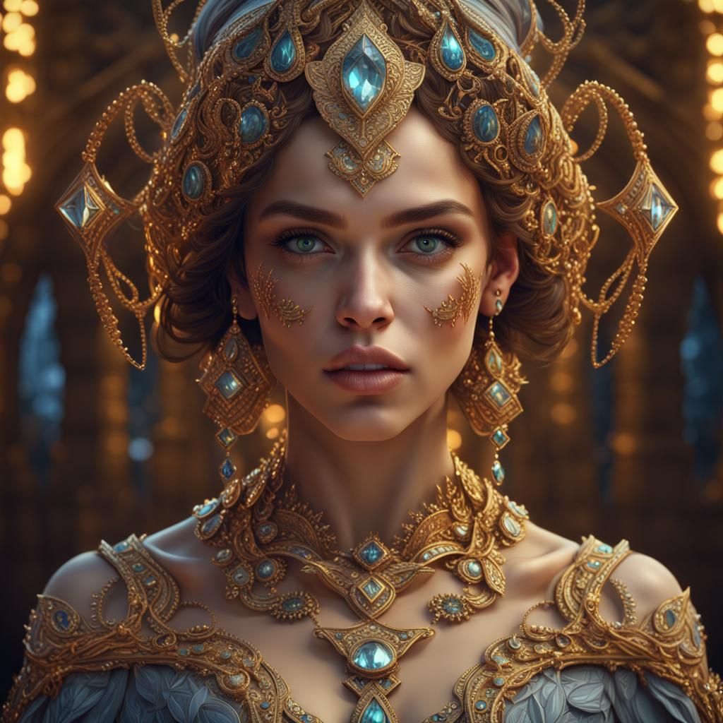 Diamond Ring Girl with Disgusted Expression