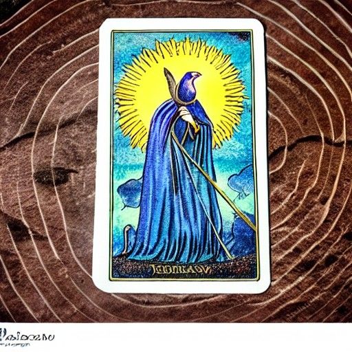 The Magician Tarot Card in Cemetery Setting