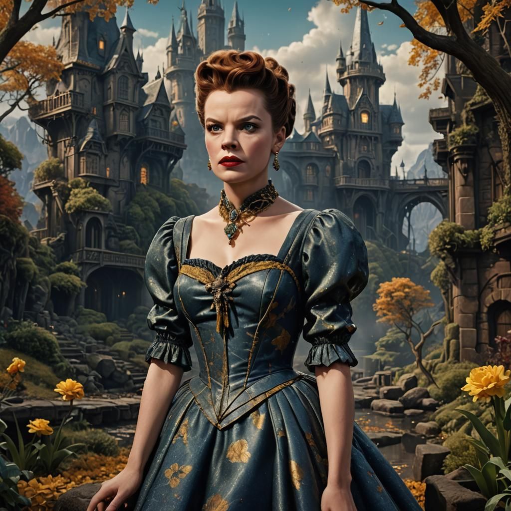 Harriet Stephen and Judy Garland: Detailed Matte Painting