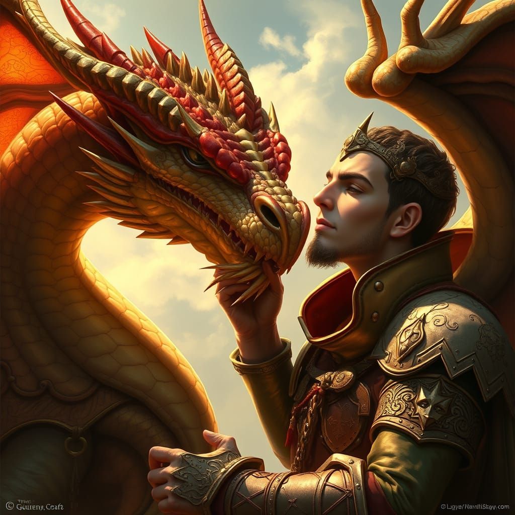 Dragon's Affection: Medieval Fantasy Art