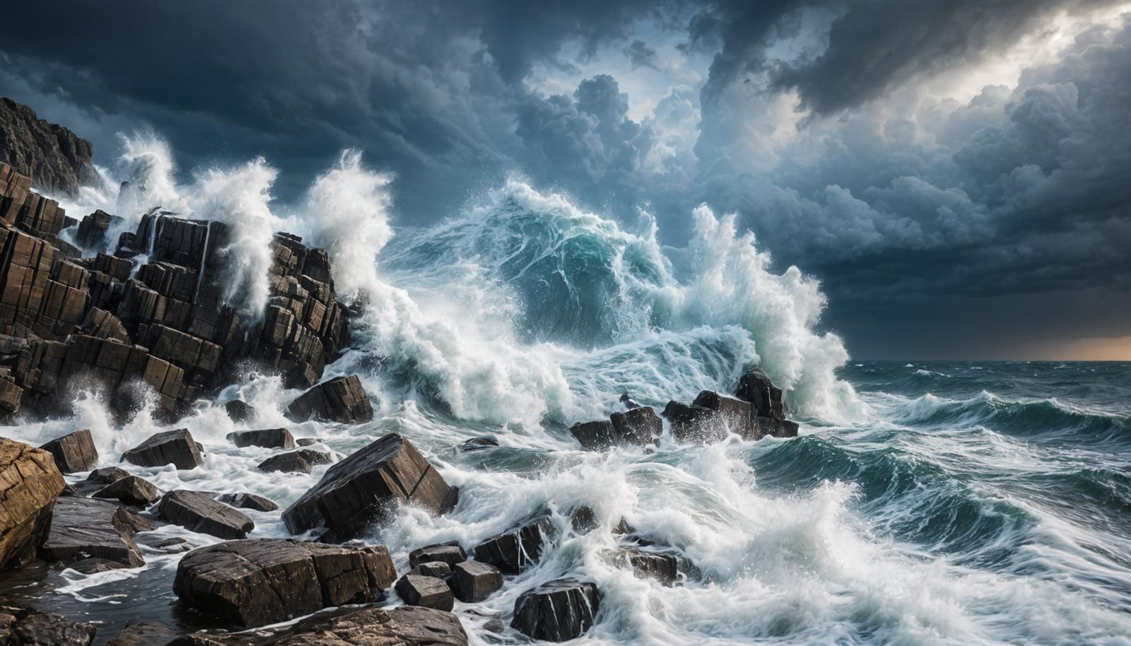 Dramatic Sea Storm Captured with Professional Photography