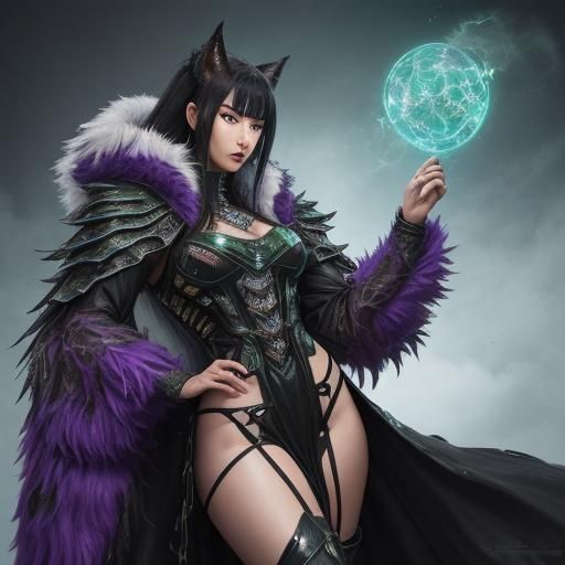 Fierce Wyvern Shifter in Junji Ito Style