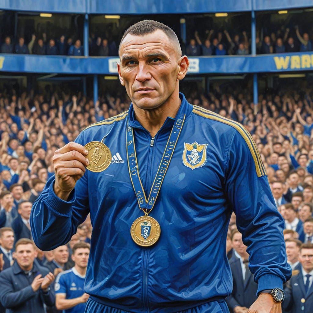 Vinnie Jones Donates His Medal to Fans of AFC Wimbledon