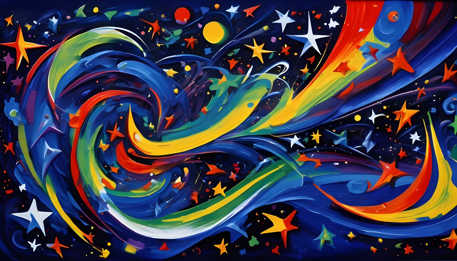 Surreal Cosmos Inspired by Miró's Dreamlike Style