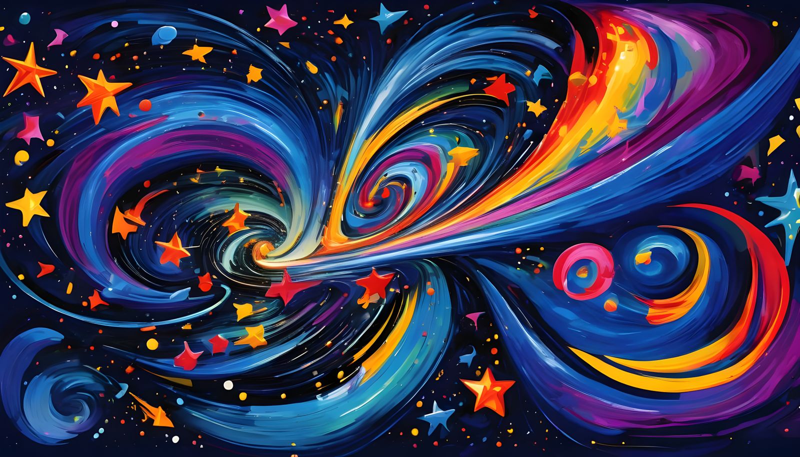 Surreal Cosmos Inspired by Miró's Dreamlike Style