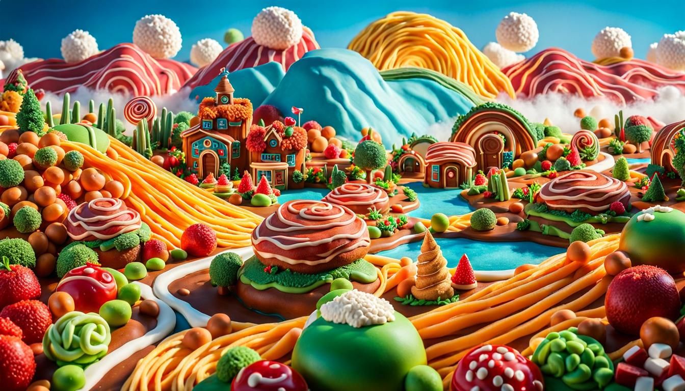 Edible Landscapes: Spaghetti Lands and Candy Worlds