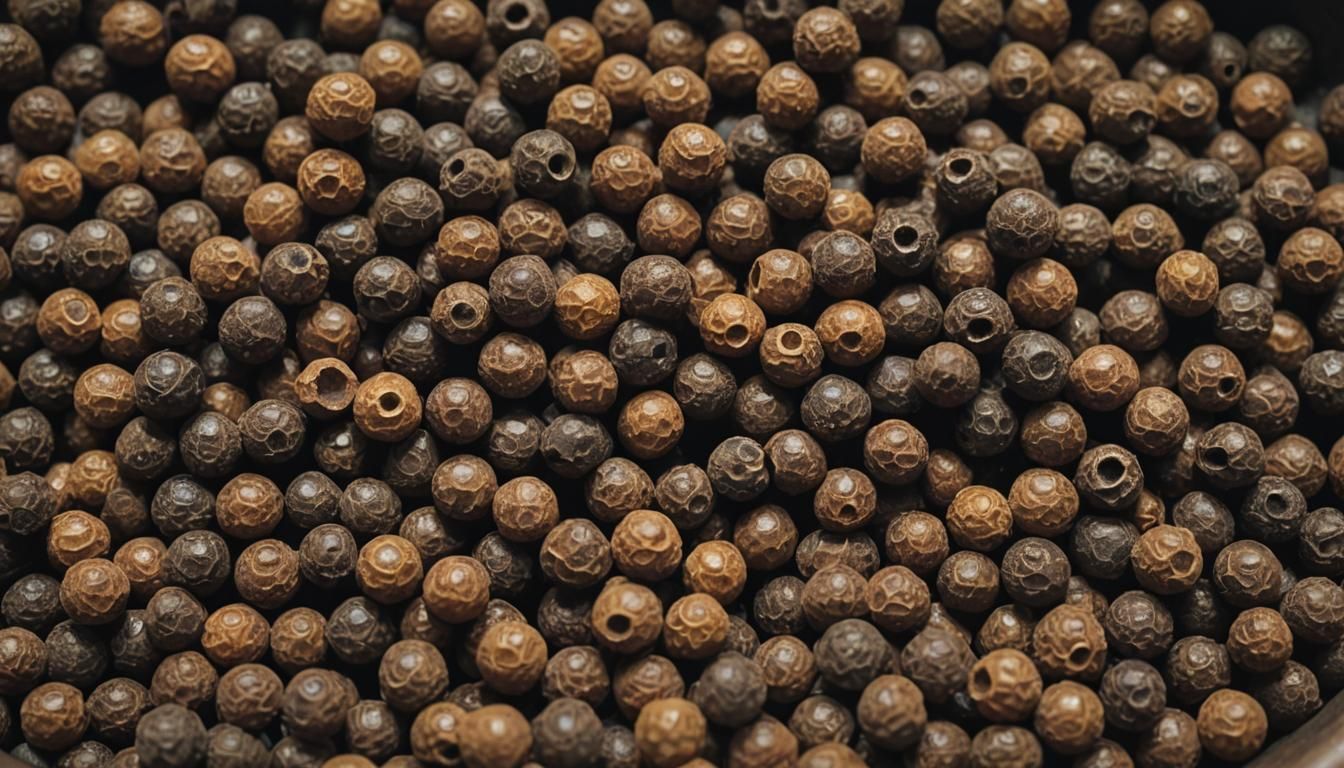 Peppercorns in Bowl: Cinematic Film Still