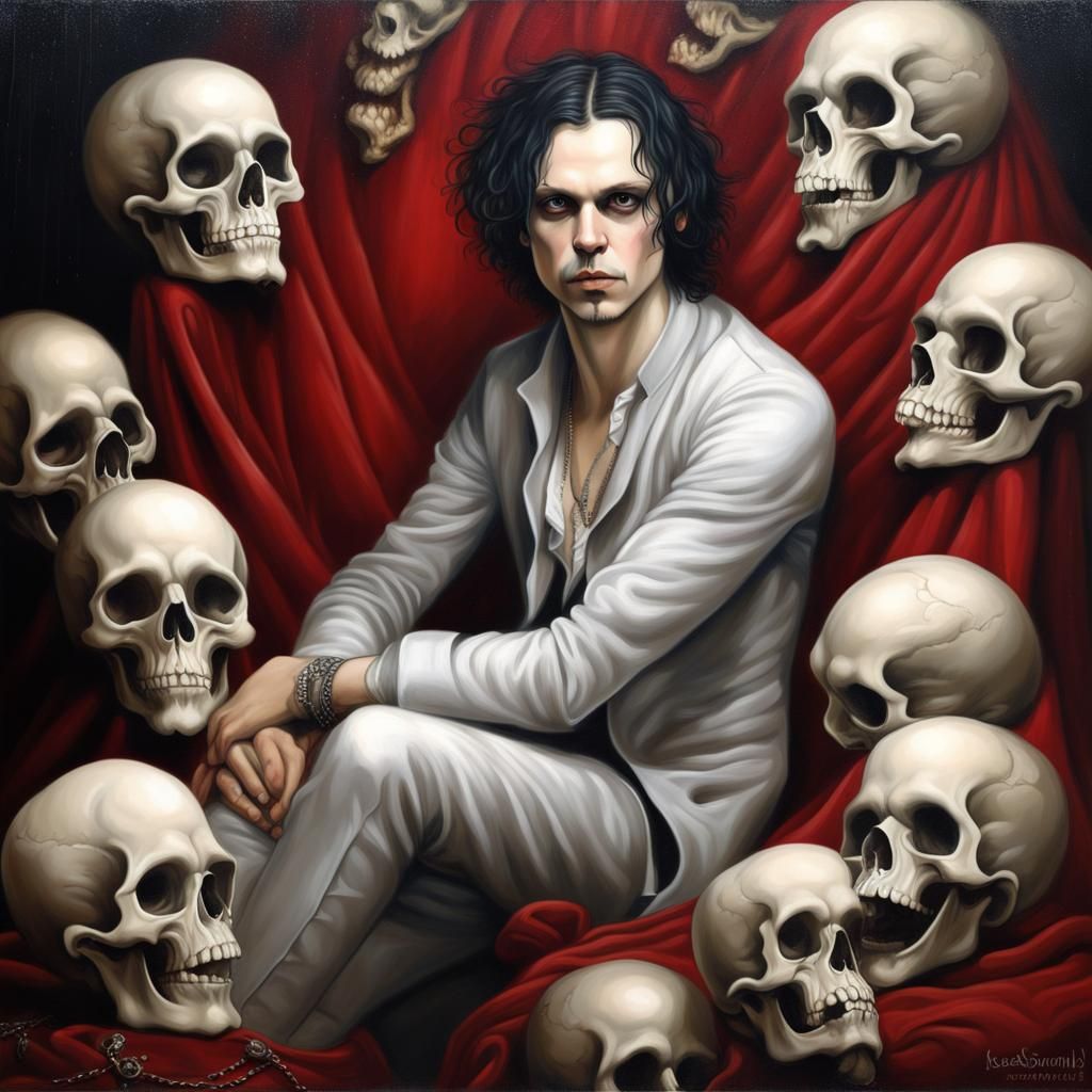 Ville Valo Rococo Portrait in Oil Painting Style