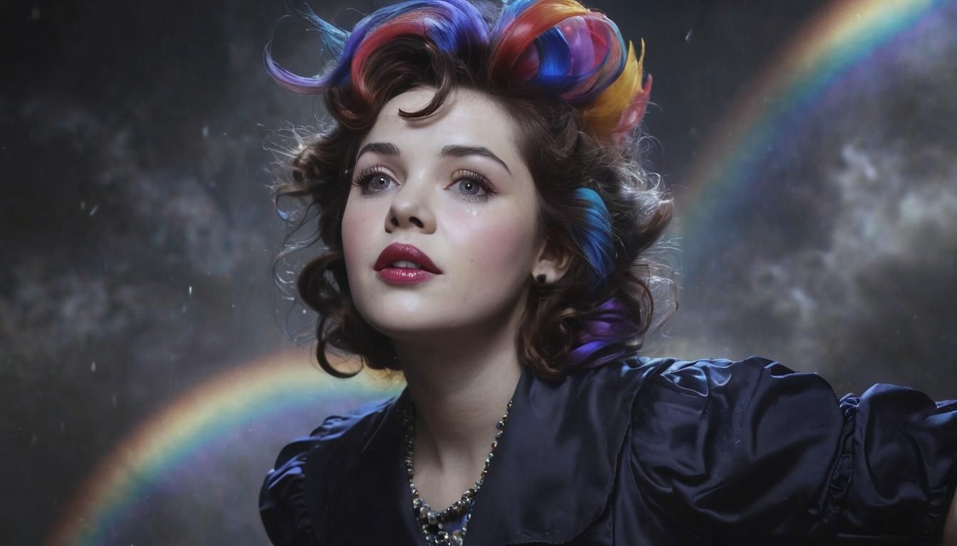 Judy Garland Soaring Towards a Rainbow