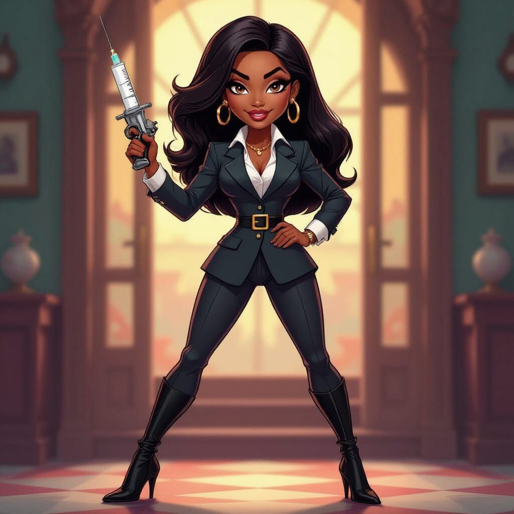 Cartoon Pediatrician Edmée Jacqueline as Jackie Brown