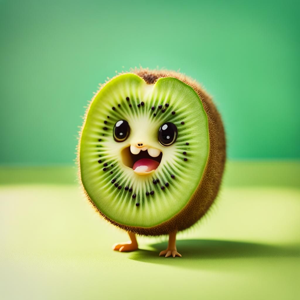 Chibi Kiwi Fruit in Everyday Activities