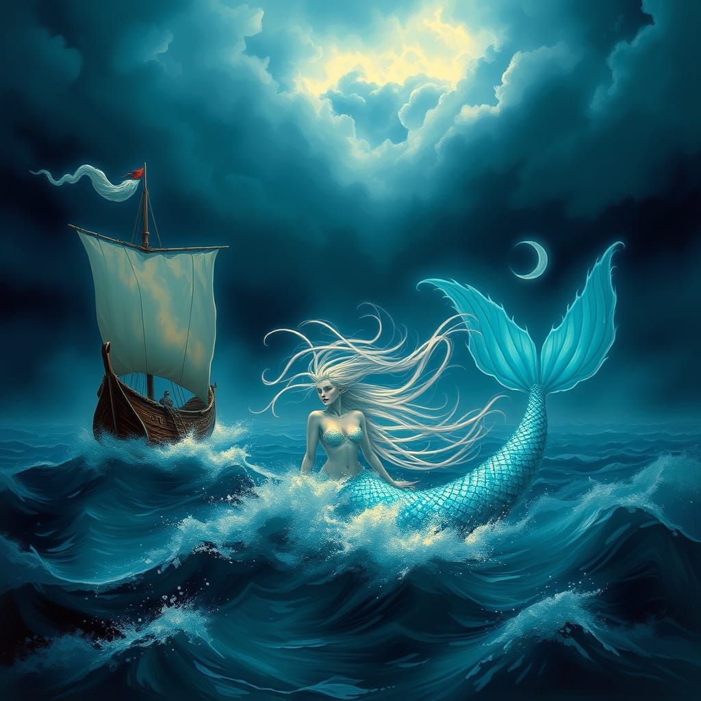 Enchanted Mermaid Shines in Dreamy, Hyperdetailed Seascape