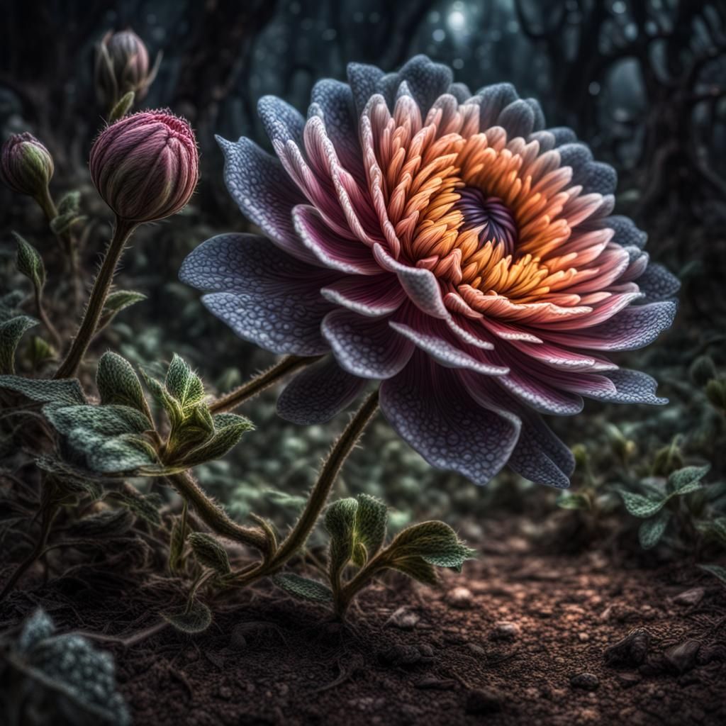 Cosmic Fantasy: The Creeping Bloom in Hyperrealism