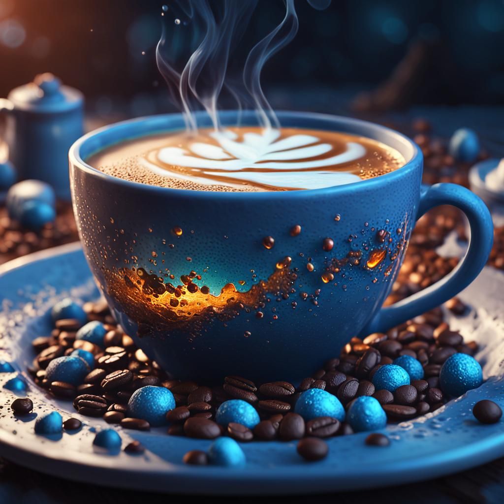 Detailed Cold Coffee Matte Painting