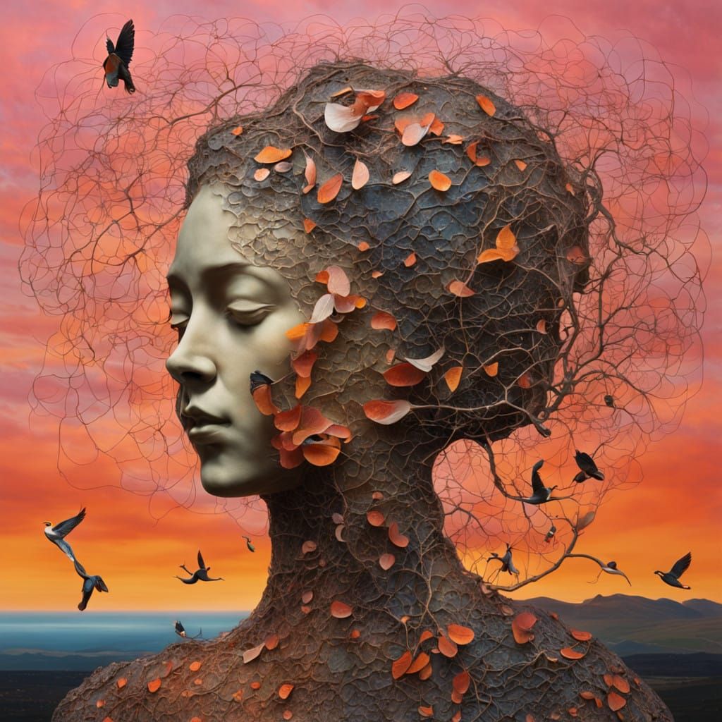 Surreal Sculpture in Dali Meets BioArt Aesthetic