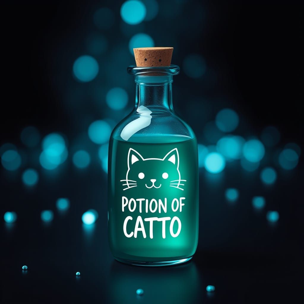 Magical Potion of Catto in Mysterious Realism