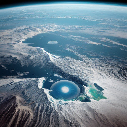 Distant Flat Earth Panorama in Hyperrealistic Detail