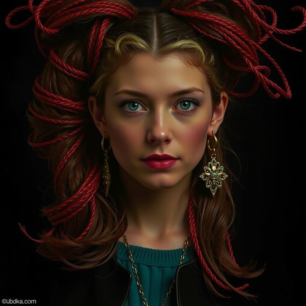 Vibrant Swirls of Red in Abstract Motion