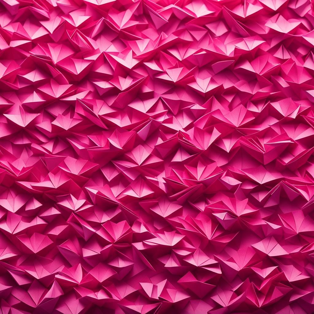 Origami Flower Papercraft in 8K Resolution