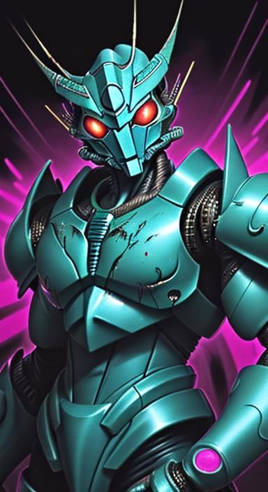Guyver, Guyver Anime, Guyver Splash Art, Guyver the Bio Boosted Armor, Guyver Fight Scene, Guyver Blood Splatter, Backgr...