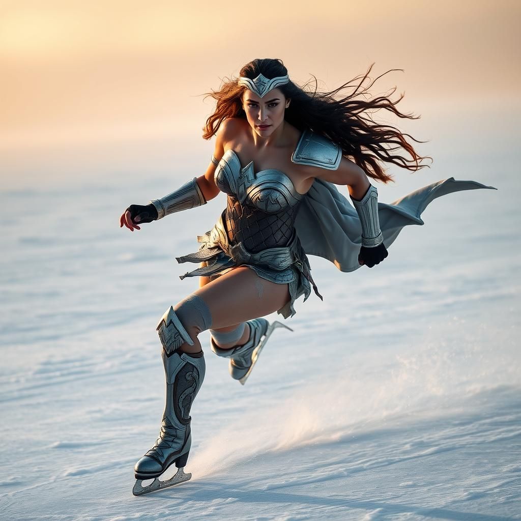 Warrior Princess Ice Skating