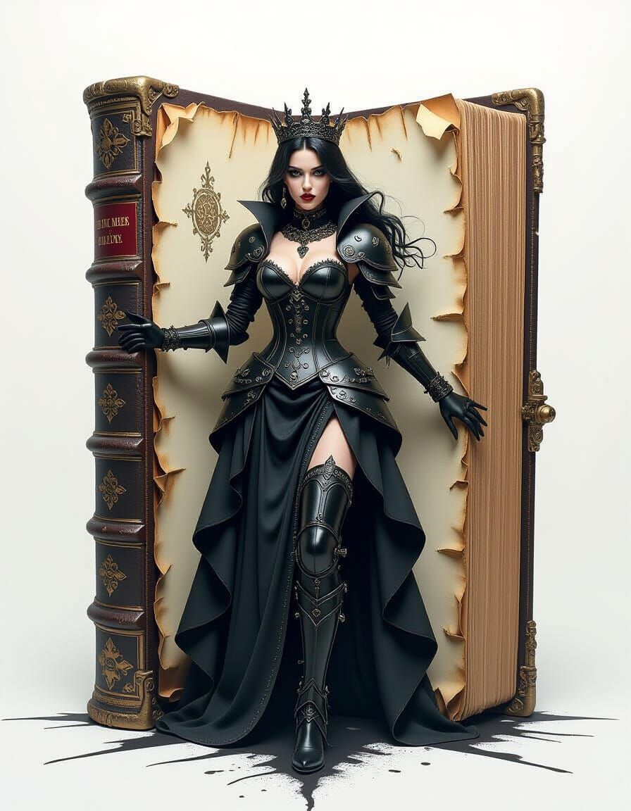 Gothic Queen Emerges From Steampunk Book