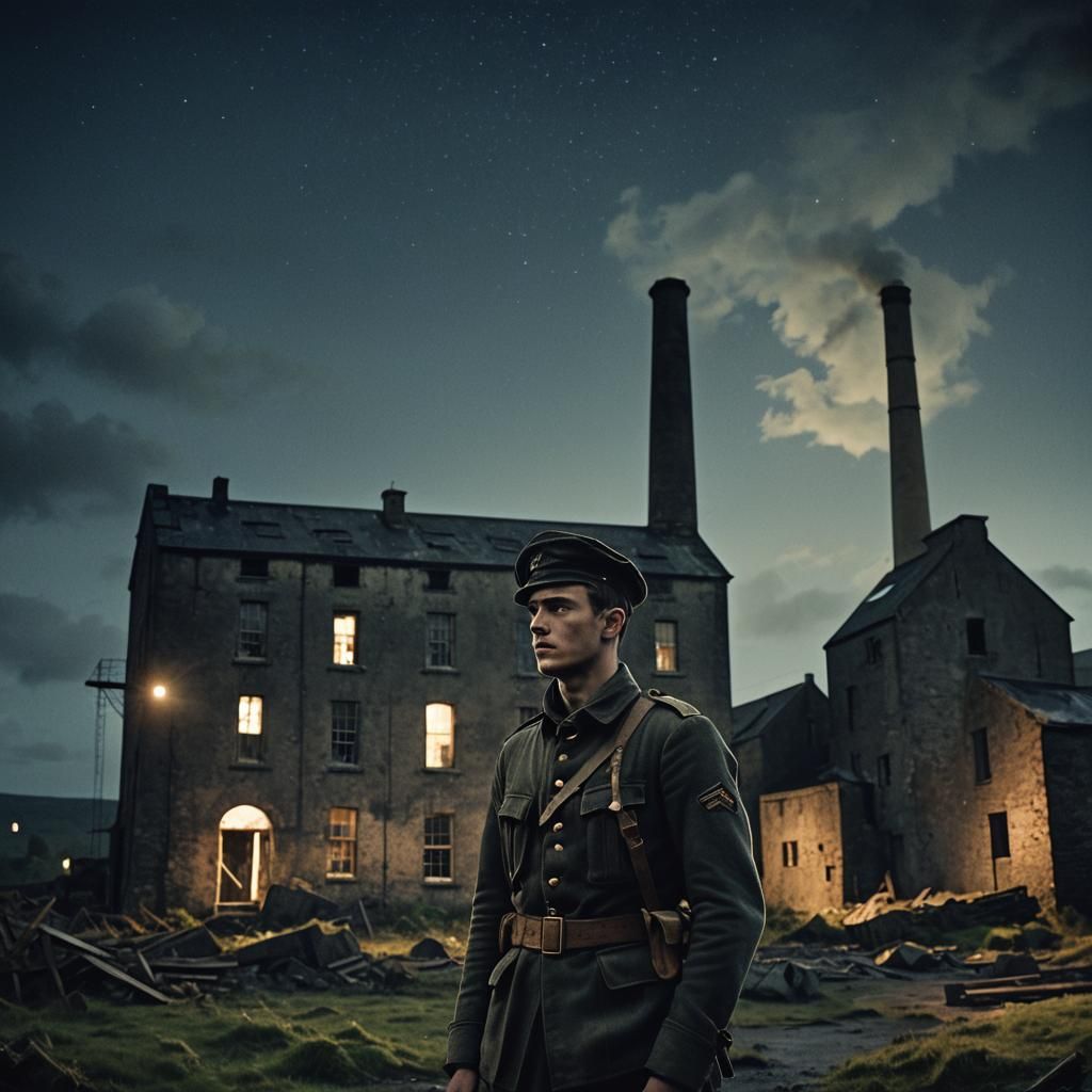 British Soldier in Ireland, Cinematic Film Still