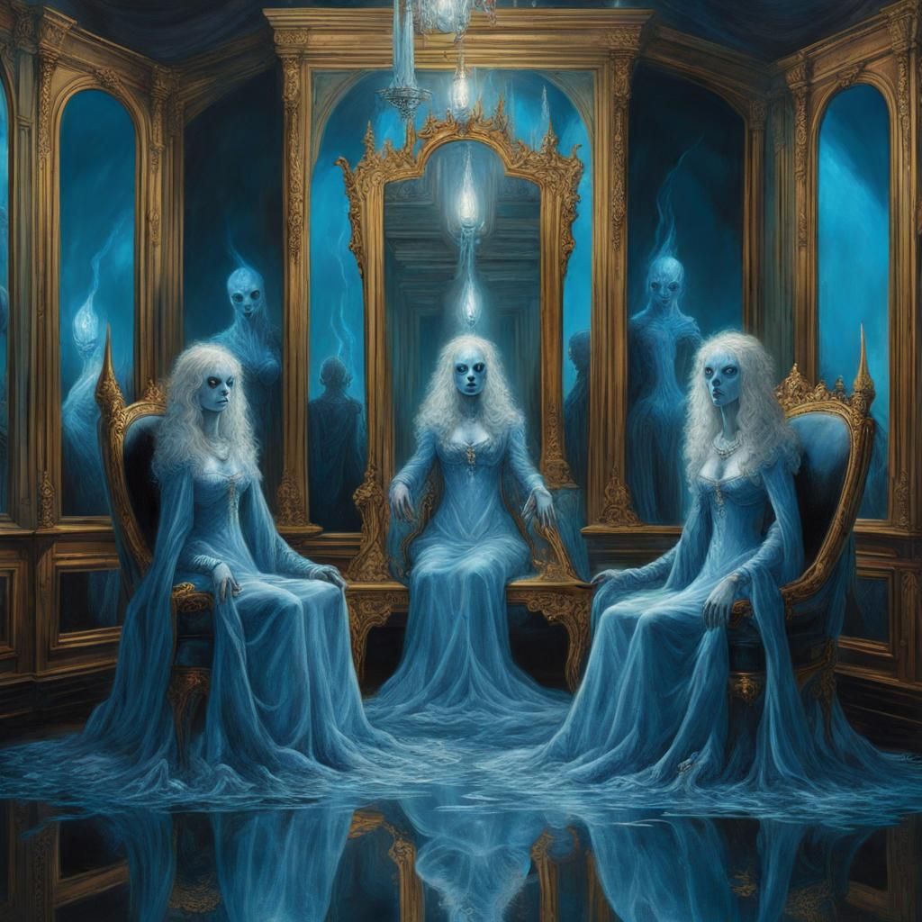 Demonic Ghost Servants in Fantasy Horror Style