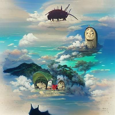 Studio Ghibli Inspired AI Artwork