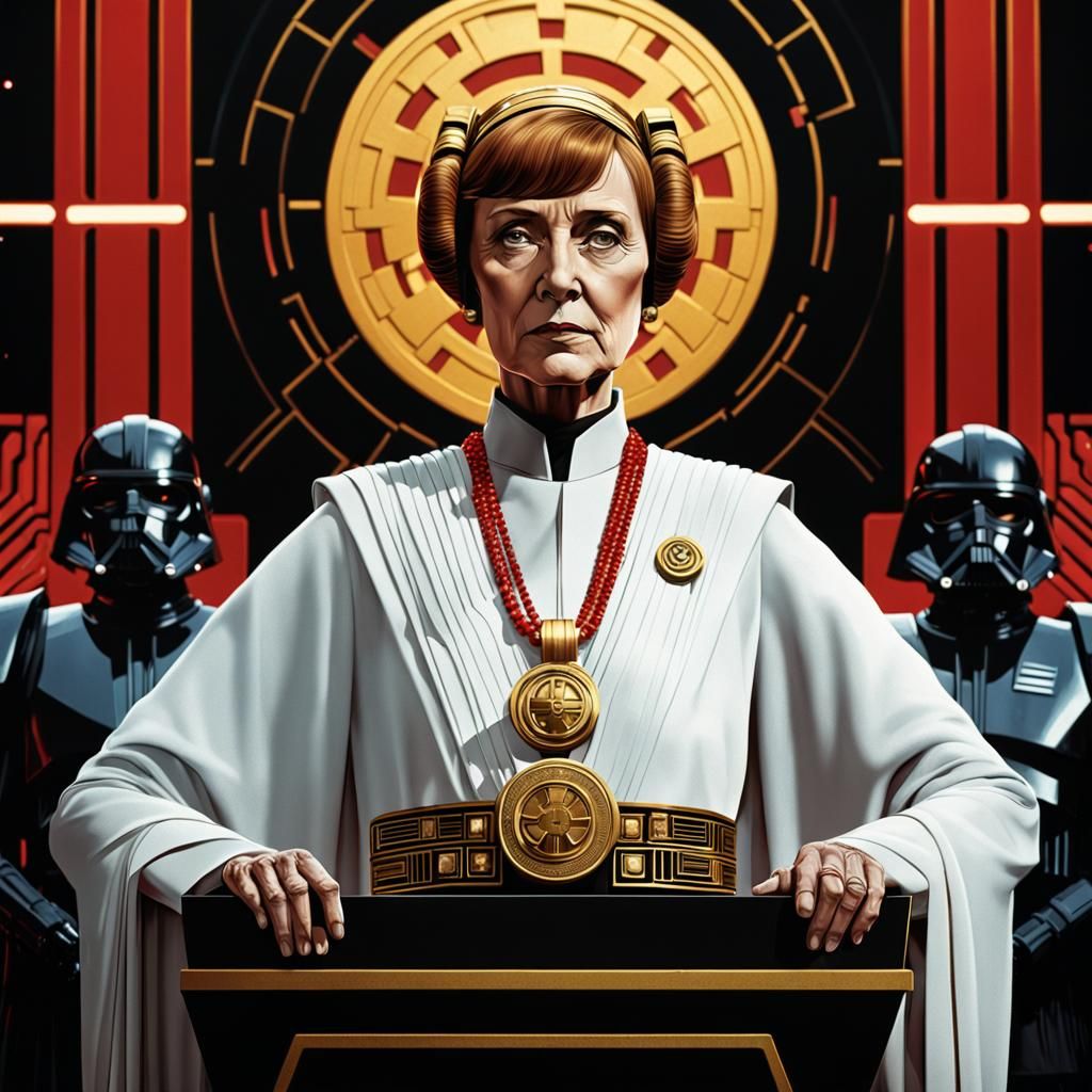 Mon Mothma as Imperial Grand Moff in Star Wars