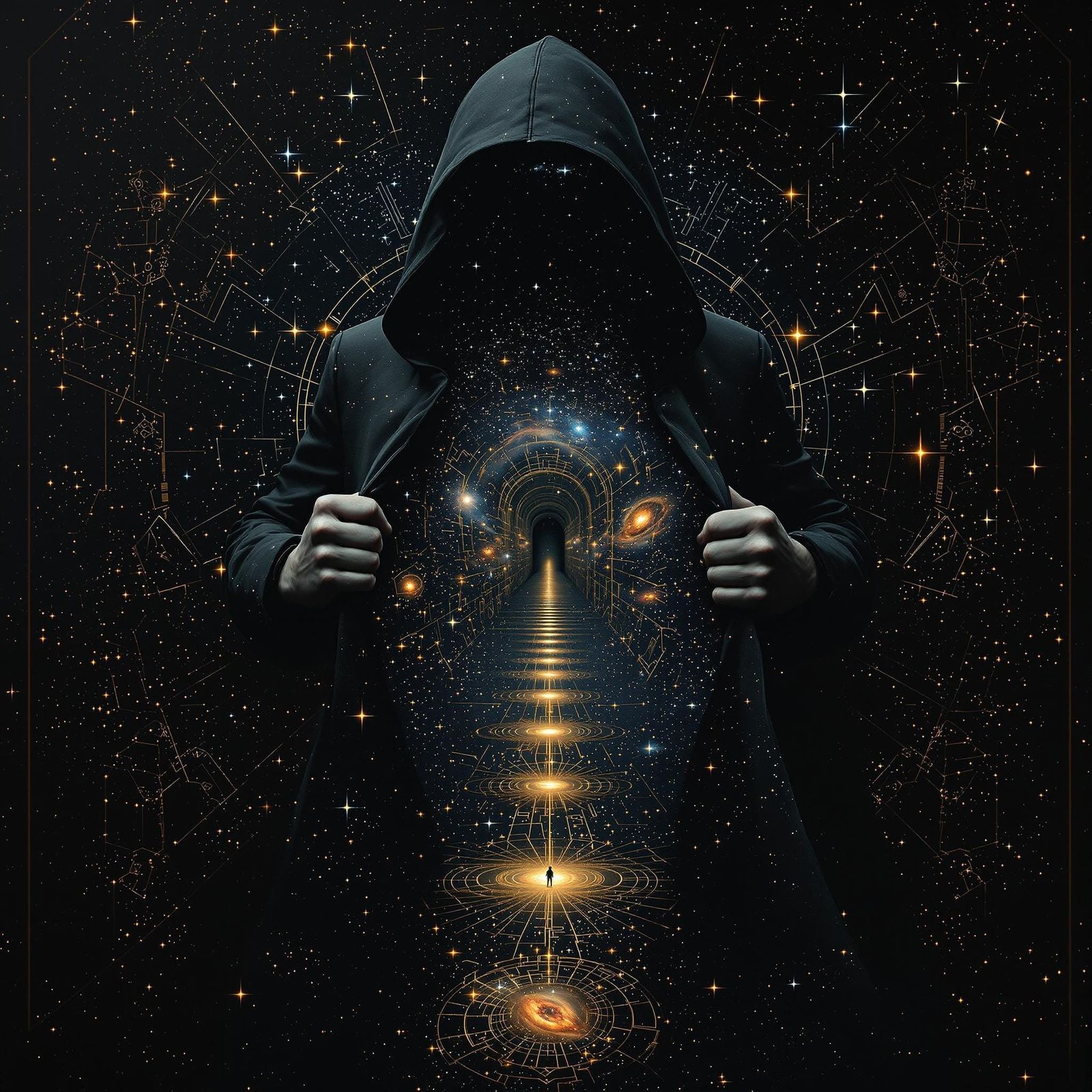 Mysterious Figure Reveals Cosmic Corridor